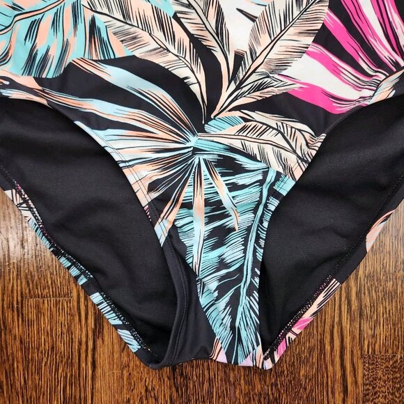 💥5 for $25! Decree Swimsuit Womens One Piece Floral Tropical 1X Vacation - Picture 2 of 15
